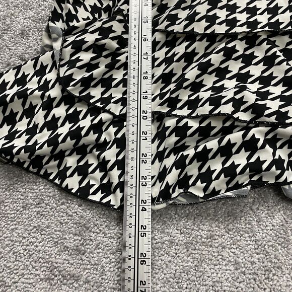 Ronnie Salloway Swimwear Tankini Women XL Black White Houndstooth Layered Ruffle - Picture 6 of 7